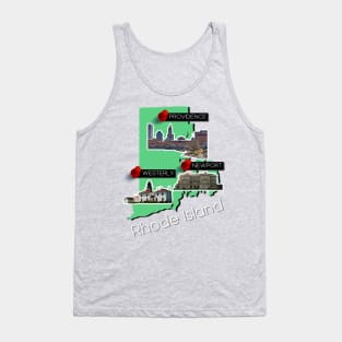 Rhode Island Map Tank Top